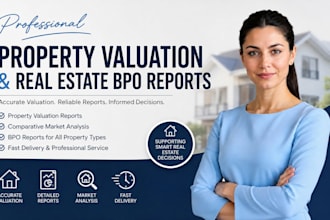 provide professional property valuation and real estate bpo reports
