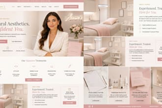 design and develop a luxury, responsive website as full stack developer