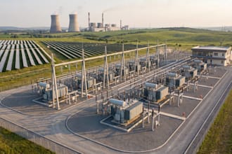 design high voltage electrical substations for solar and renewable power plants