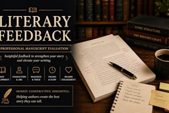 provide detailed literary feedback for your manuscript