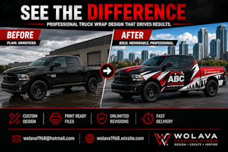 design professional truck wraps and vehicle graphics