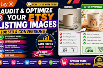audit and optimize your etsy listing images for SEO and conversions