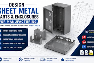 design sheet metal parts and enclosures for manufacturing