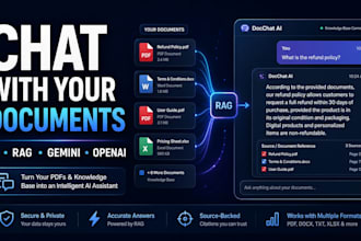 build an ai chatbot based on your documents, pdfs