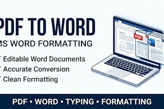 professional ms word typing and document formatting