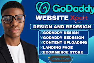 build godaddy website design, redesign godaddy, godaddy website