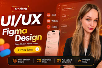 design a modern figma website UI UX