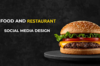 design food posters and social media posts