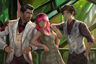 do art commissions characters etc