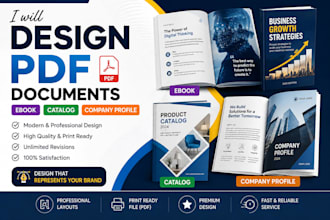 design PDF documents, catalog, modern and professional
