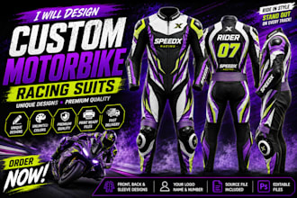 design custom motorcycle racing suit and motorbike jersey