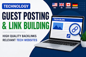 build tech guest posts, saas backlinks, and manual outreach