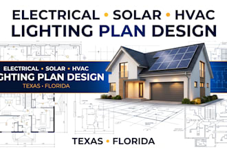 do electrical lighting plan design solar plan and hvac design in texas florida
