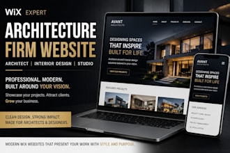 build wix architecture firm website architect interior design studio website
