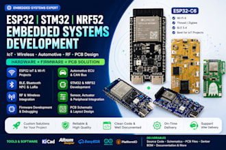 embedded systems esp32 iot bruce firmware rf automotive pcb design nrf52 stm32