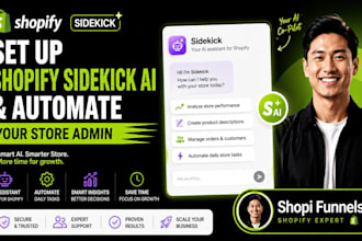 set up shopify sidekick ai and automate your store admin