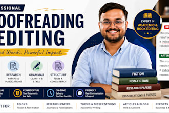 proofread and edit your books, research papers, and manuscripts