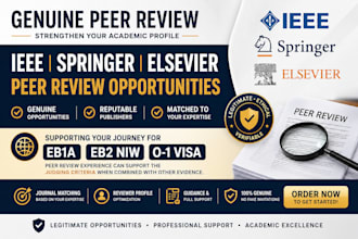 get genuine ieee springer elsevier peer review to satisfy uscis eb1 eb2 01 niw