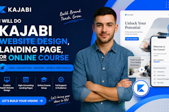 do kajabi website design, kajabi landing page, or kajabi online course