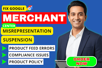 google merchant center misrepresentation and suspension