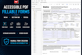 create accessible fillable PDF forms
