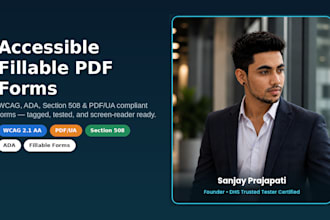 do accessible fillable PDF forms with wcag and section 508 compliance