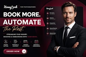 streamline honeybook for photographer client booking
