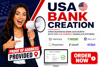 do usa bank creation wise mercury payoneer usa physical address for business