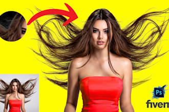 provide expert hair masking and clipping path for fashion and model photos