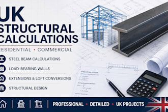 uk structural calculations, structural design, engineering drawing, building reg