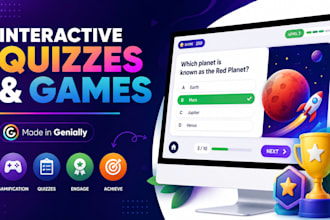 create interactive gamification, quizzes and games in genially