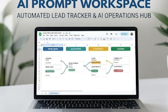 build a real estate CRM google sheet and ai prompt workspace