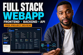 develop custom full stack webapp, business website, saas web application, ai app