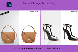 do product image retouching in photoshop