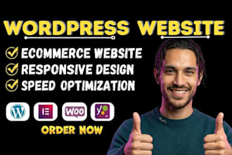 build wordpress ecommerce website and woocommerce online store