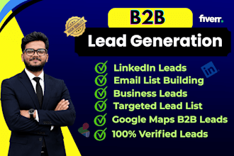 provide targeted b2b lead generation and email list building