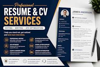 professional edit and optimize your resume or cvs