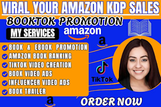 booktok promotion tiktok book promotion amazon kdp ads book marketing sales beta