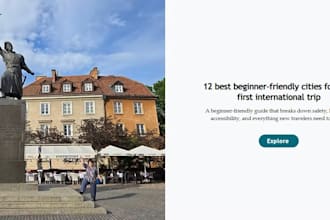 write travel advice and accompanying social posts