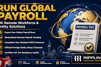 run global payroll remote payroll non resident paye foreign entity setup UK tax