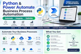 automate business processes using python, vba, powerautomate