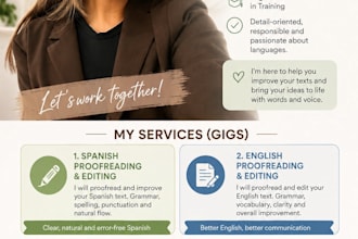 proofread and edit your spanish text