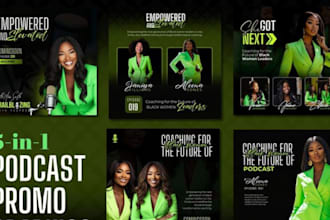 design a clickable podcast guest one sheet and media kit to land top bookings