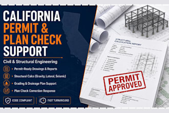 prepare california structural engineer city permit calculation report