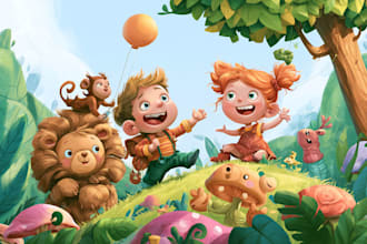 children book illustration and children book illustration