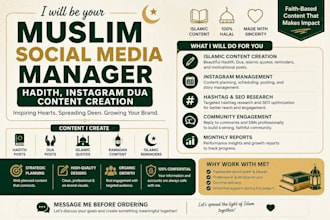 be your muslim social media manager hadiths instagram content creation