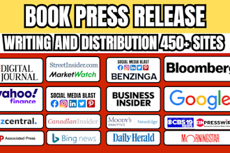 online book press release, book press release writing, book pr distribution PR