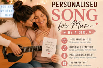 create a heartfelt personalized song for a beloved mother