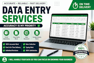 do data entry, web research, copy paste and excel work