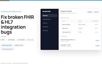 fix broken fhir hl7 or ehr integration bugs epic cerner athena